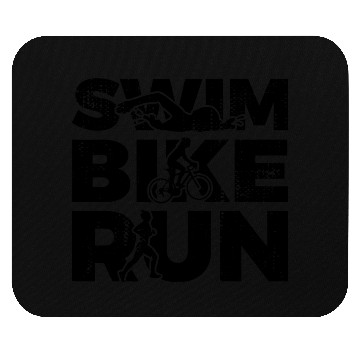 Discover Swim Bike Run Mouse Pads