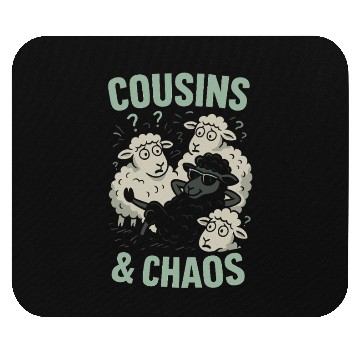 Discover Funny Black Sheep Cousin Quirky Family Outcast Mouse Pads