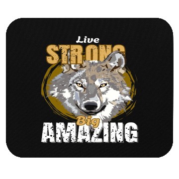 Discover wolf design Mouse Pads