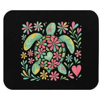 Discover Summer Vacation Sea Turtle Mouse Pads