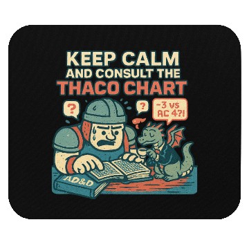 Discover Keep Calm THAC0 Mouse Pads