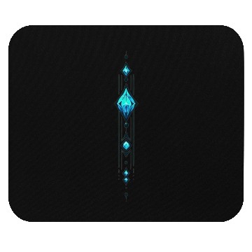 Discover Intricate Blue Gem Design Mouse Pads