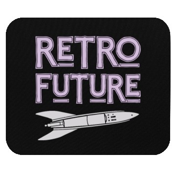 Discover Retro Future Rocket Nostalgia Mouse Pads