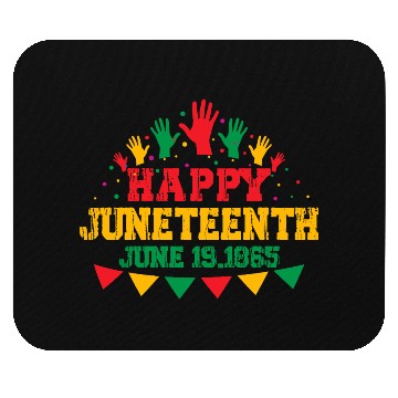 Discover Happy juneteenth june 19 1865 Mouse Pads