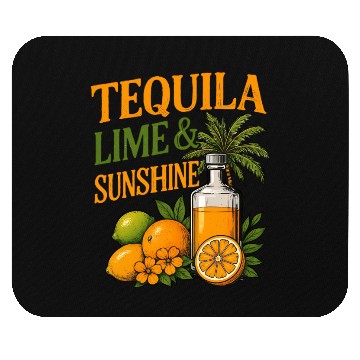 Discover Summer Vacation Tequila Lime Sunshine Mouse Pads