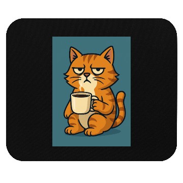 Discover Grumpy Cat with Coffee Mouse Pads