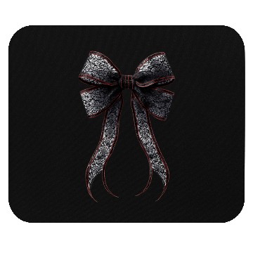 Discover lace bow Mouse Pads
