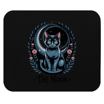 Discover The Moon Tarot Cat Art Mouse Pads