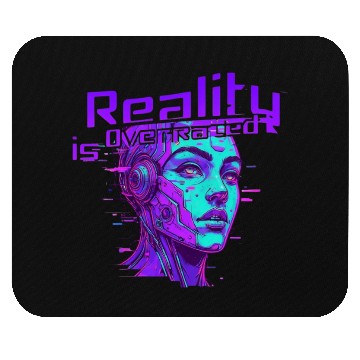 Discover Reality is Overrated – Vaporwave Cyberpunk Mouse Pads