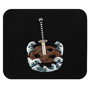 Discover Katana Miso Bowl: Samurai Soup Mouse Pads
