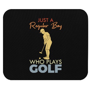 Discover Golf Boy Mouse Pads