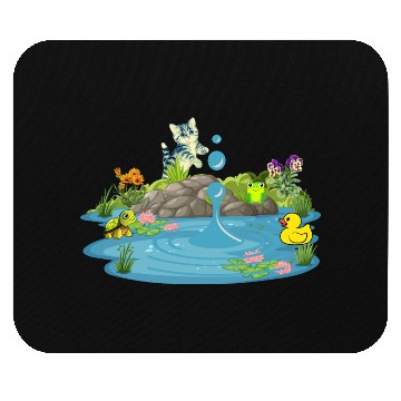 Discover Life & Nature (At the pond) Mouse Pads
