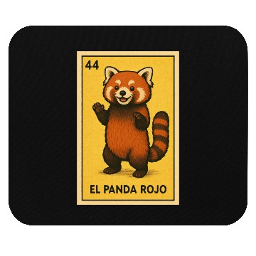 Discover EL PANDA ROJO - THE RED PANDA - LA LOTERÍA Mouse Pads