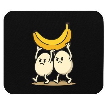 Discover Angry Eggs Carrying Banana – Cartoon Fun Mouse Pads