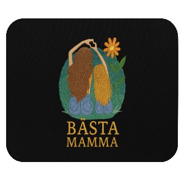 Discover Best Mom Embroidered Style - Mother and Daughter Mouse Pads