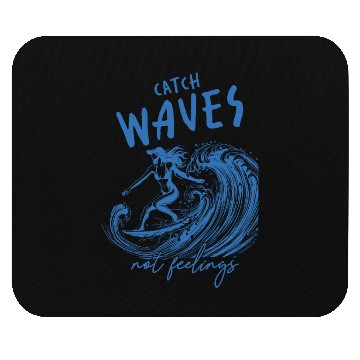Discover Catch Waves Beach Vacation Mouse Pads