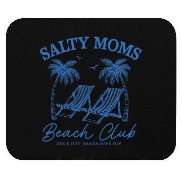 Discover Beach Vacation Salty Moms Beach Mouse Pads