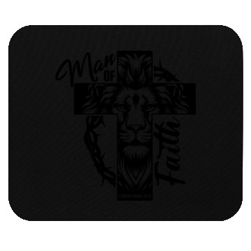 Discover Christian Man of Faith Religious Mouse Pads