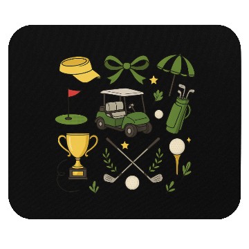 Discover Preppy Golf Coquette Golf Mouse Pads