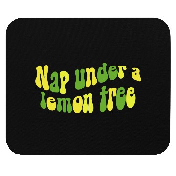 Discover Nap Under a Lemon Tree Retro Design Mouse Pads