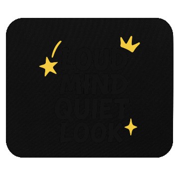 Discover Loud Mind Quiet Look | Minimalist Streetwear Mouse Pads