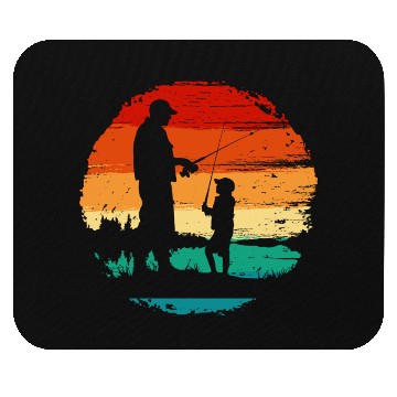 Discover Fishing dad Mouse Pads