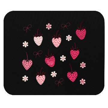 Discover Strawberry Seamless Pattern Summer Vacation Mouse Pads
