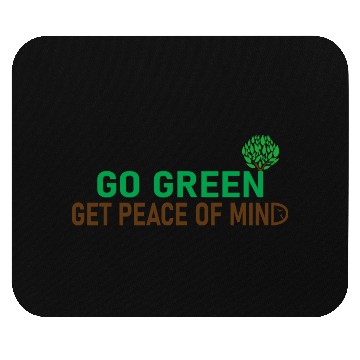 Discover Peaceful Green Tree Logo for Eco Apparel Mouse Pads