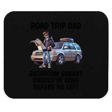 Discover Road Trip Dad Design Mouse Pads