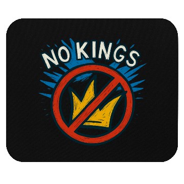 Discover No Kings Protest Graffiti Crown Mouse Pads