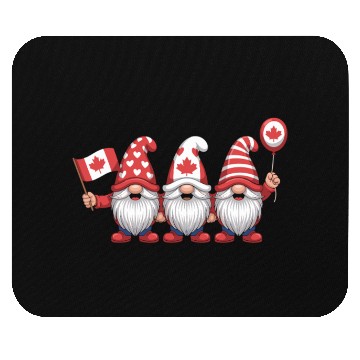 Discover Canada Gnomes with Flag Mouse Pads