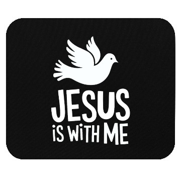 Discover Jesus is with me Mouse Pads