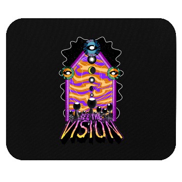 Discover SEE THE VISION: PSYCHEDELIC PINK/YELLOW Mouse Pads