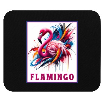 Discover Graffiti Flamingo Explosion Mouse Pads