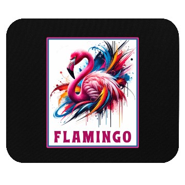 Discover Graffiti Flamingo Explosion Mouse Pads