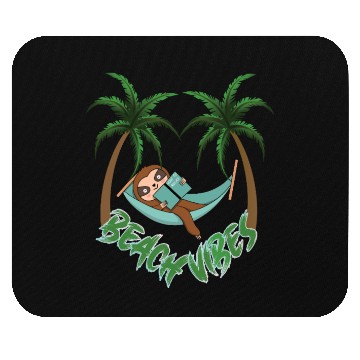 Discover Hot To Relax Sloth Beach Mouse Pads