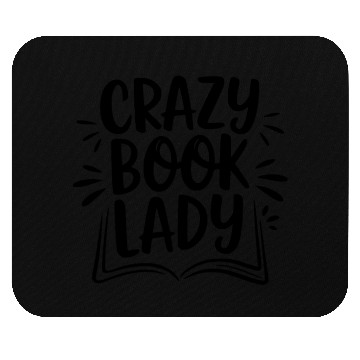 Discover Crazy Book Lady Reader Club Habit Reading Lover Mouse Pads