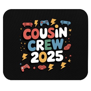 Discover Cousin Crew 2025 Video Game Controllers Family Mouse Pads