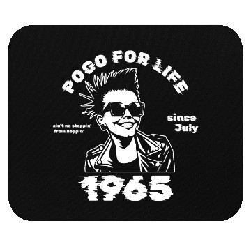 Discover 60th Birthday Pogo For Life Since 07/1965 Mouse Pads