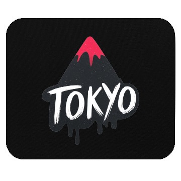 Discover Tokyo Text Design Mouse Pads