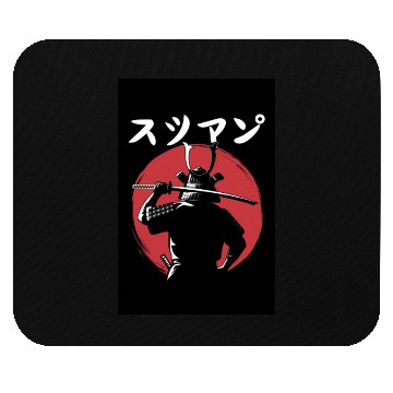 Discover Japanese Warrior Holding Sword with “JP KOUASSI” Mouse Pads
