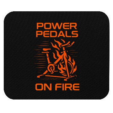 Discover Spin Instructor Life Pedal Power Spin Class Vibes Mouse Pads