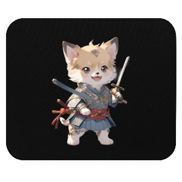 Discover Dog Samurai Coffee Mouse Pads