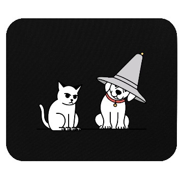 Discover Grumpy Cat and Wizard Dog Mouse Pads