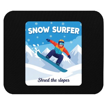 Discover Snow Surfer - Snowboarding Mouse Pads