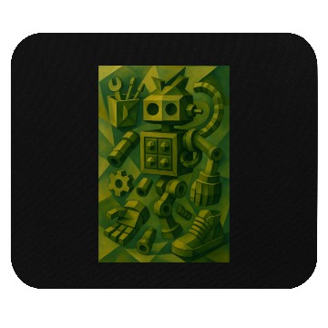 Discover The abstract robot Mouse Pads