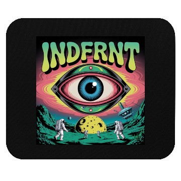 Discover Psychedelic Space Eye – Trippy Cosmic Poster Art Mouse Pads