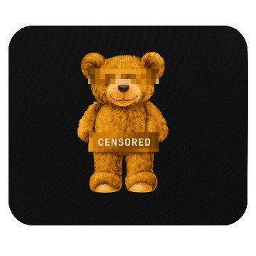Discover Censored Teddy Bear Mouse Pads