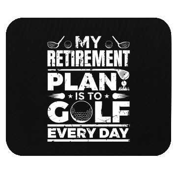 Discover Golfer Retirement Mouse Pads