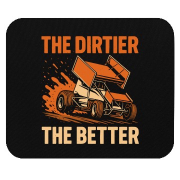 Discover Sprint Car Racing Dirt Track Speed Oval Race Mouse Pads